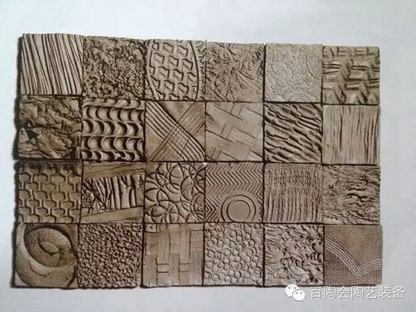 学员陶艺作品：压印作品